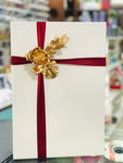 Gift Boxes with Ribbon and Golden Flower- NSB