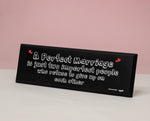 A PERFECT MARRIAGE QP45 QUOTATION PLATE