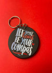 Let your heart be your compas Love Keychain - N24