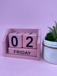 Wooden Calendar Blocks (Pink) - NG382