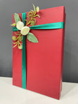 Gift Box with Ribbon and Flower (Red) - NSB