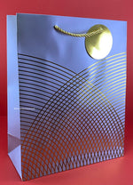 Golden Foiled Lines Gift Bags