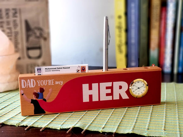 Dad you're my Hero Clock BCPC01