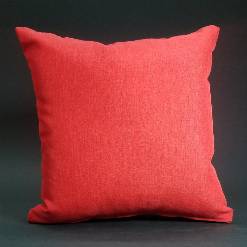 red(Plain Cushion). 4 Red pillow