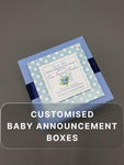 Customised Baby Announcement Boxes