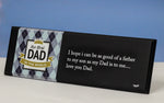 The best dad in the world QP50 QUOTATION PLATE