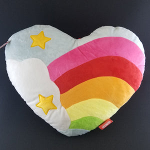 Rainbow Heart Stuffed Cushion J314