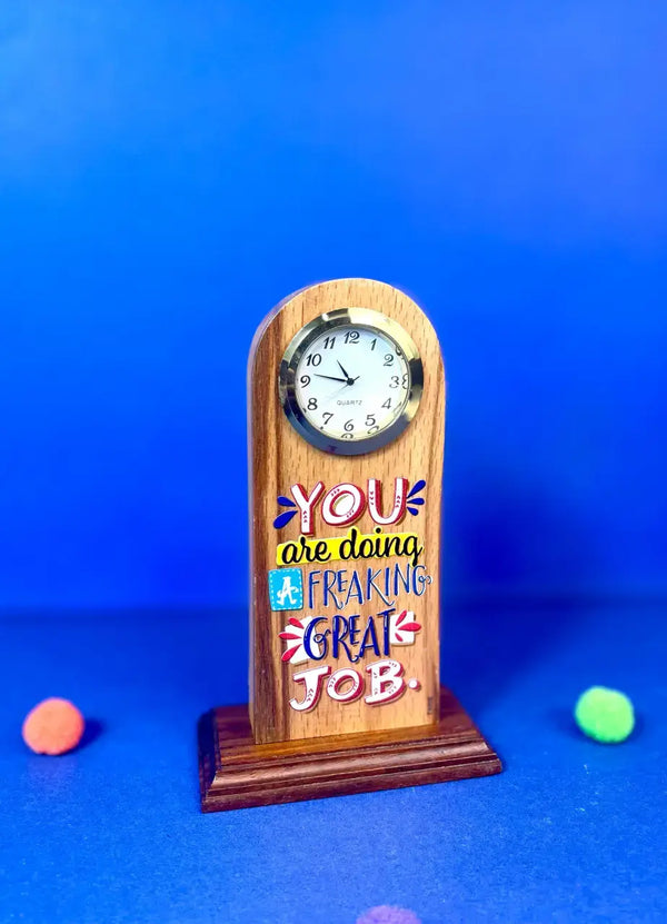 You Are Doing Freaking Great Job Clock - TWR6