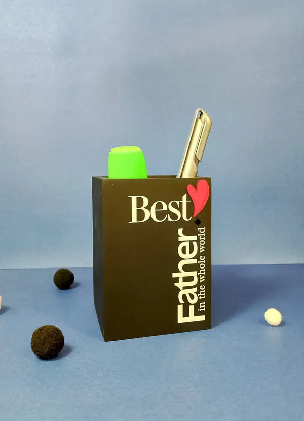 Best Father In The Whole World Desk Organizer (Black) - DDB47