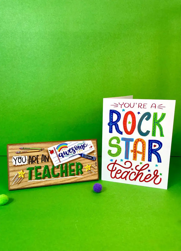 Teacher You Are A Rock Star Gift Bundle (2 in 1)