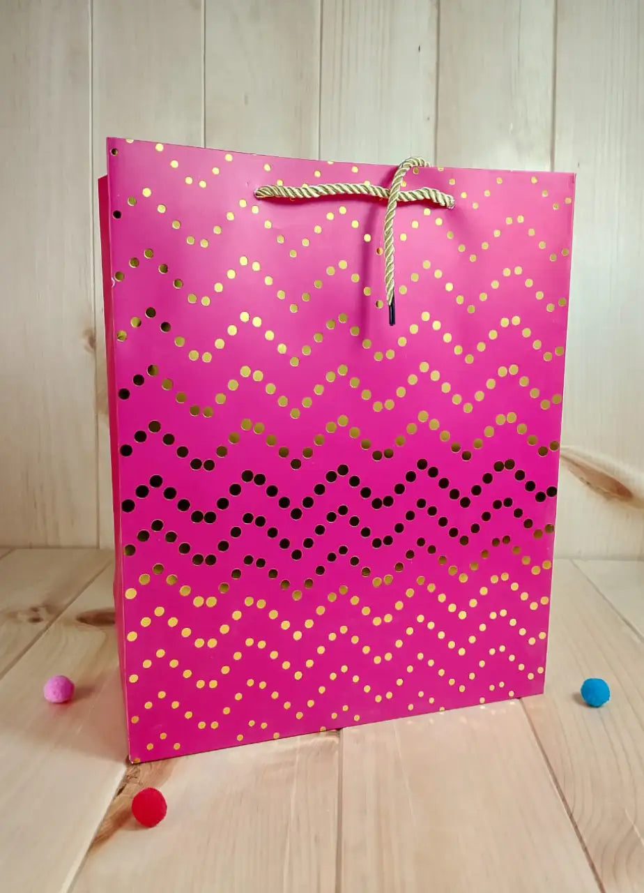 Golden Chevron Gift Bags