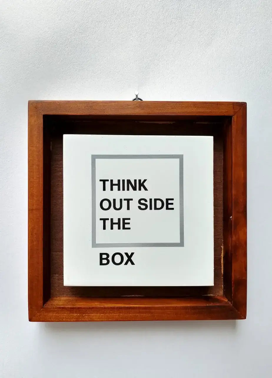 Think Outside The Box Wall Art - FLM1