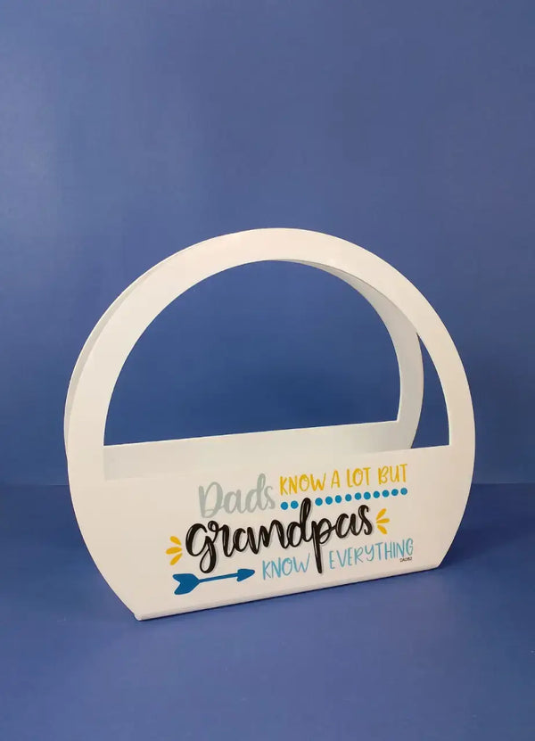 Acrylic Gift Basket For Granddad - DADB2