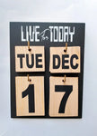 Wooden Calendar (Black) - NG434