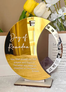 Ramadan Countdown Acrylic Calendar (Sliver) -