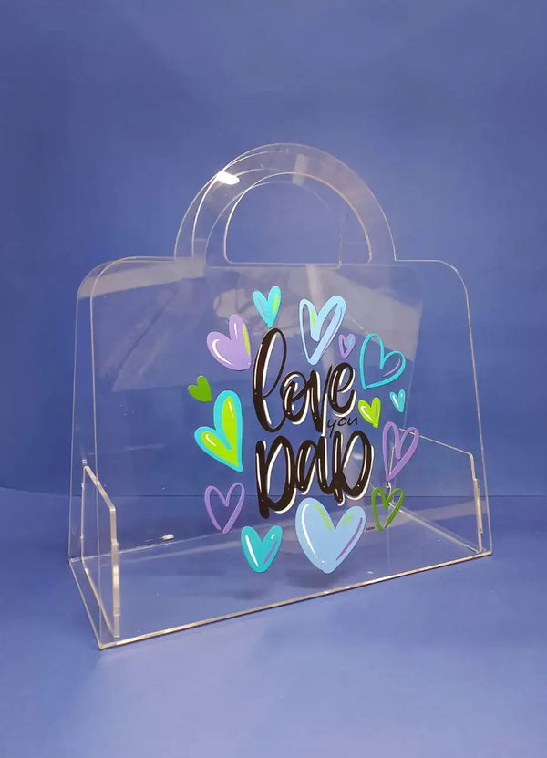 Love You Dad Acrylic Gift bag - DADB5