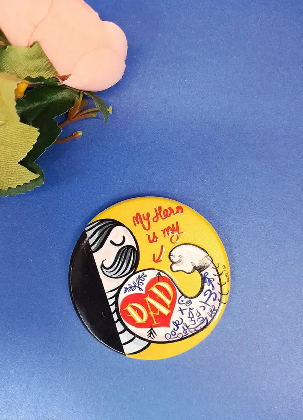 My Hero Is My Dad Fridge Magnet - PMG140