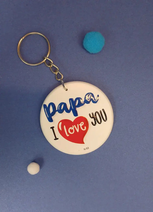 Papa I love You Keychain - N53