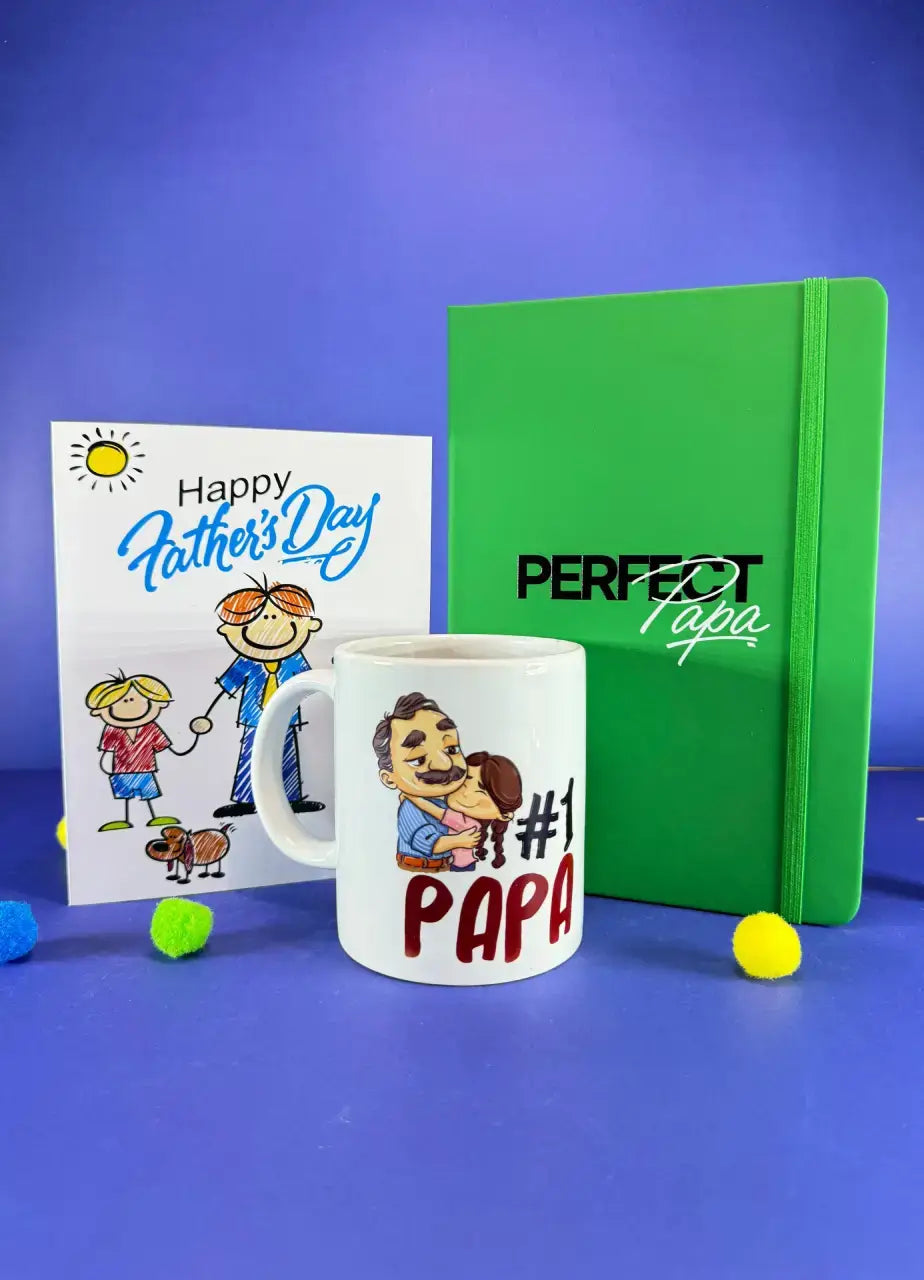 Number 1 Papa Gift Bundle with FREE CARD