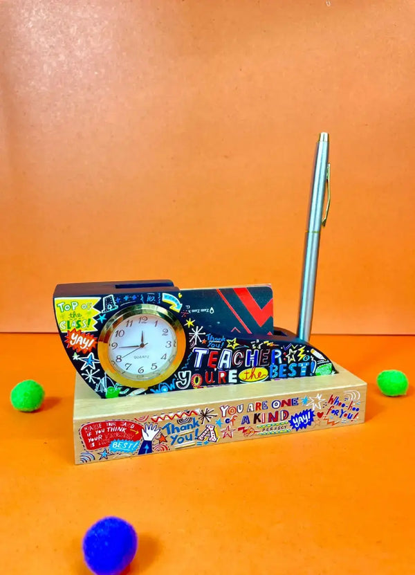Teacher You Are The Best Card and Pen Holder - CLVP05
