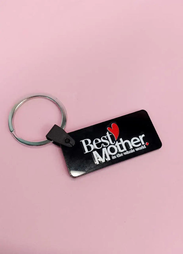 Best Mother In The World Keychain (Black) - MMP35