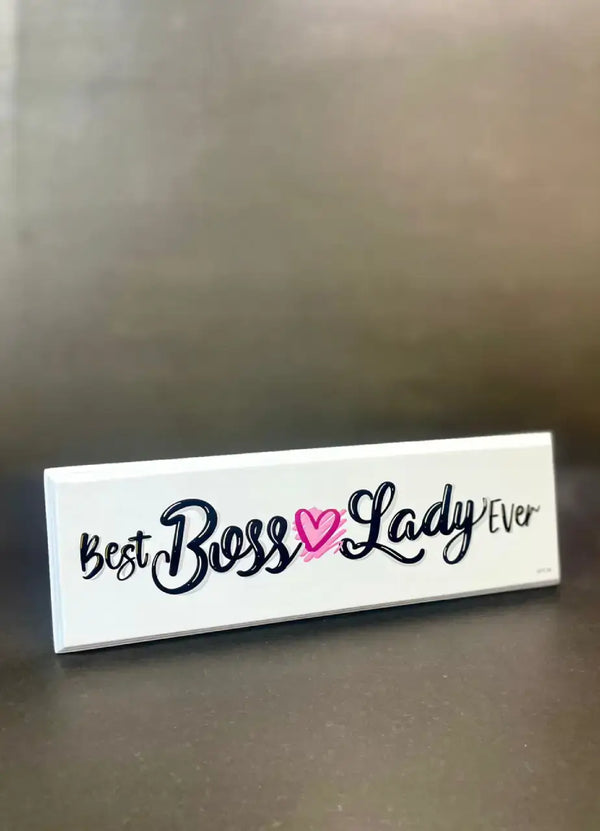 Best Boss Lady Ever Quotational Plate - QPS56