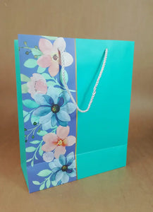 Floral Gift Bag (Light Blue) - IT723