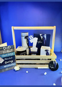 Working Dad Gift Bundle with FREE wooden basket