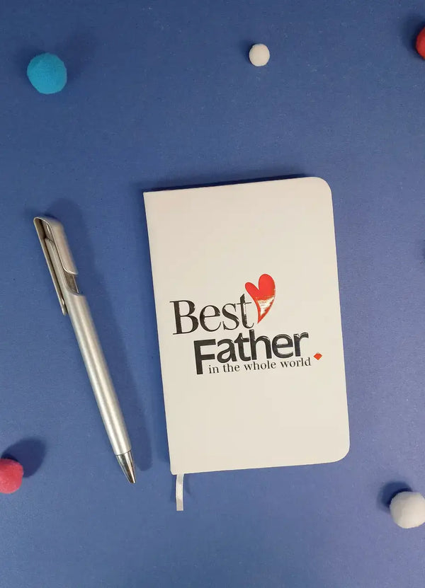 Best Father In The Whole World Diary (White) - DDB48