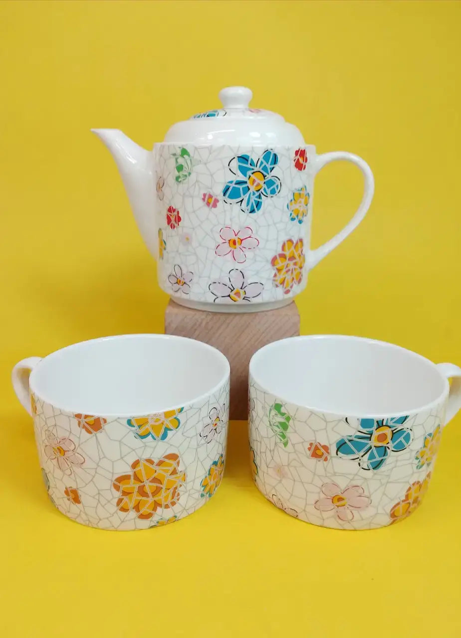 Floral Kettle Set - NG492