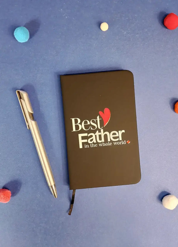 Best Father In The Whole World Diary (Black) - DDB48