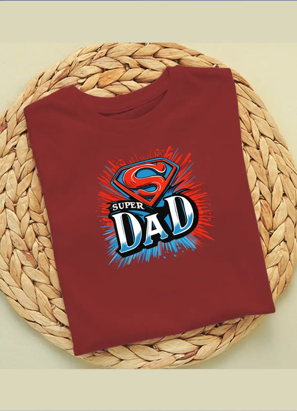 Super Dad T-Shirt16 (Maroon)