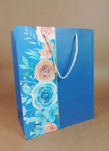 Floral Gift Bag (Blue) - IT723