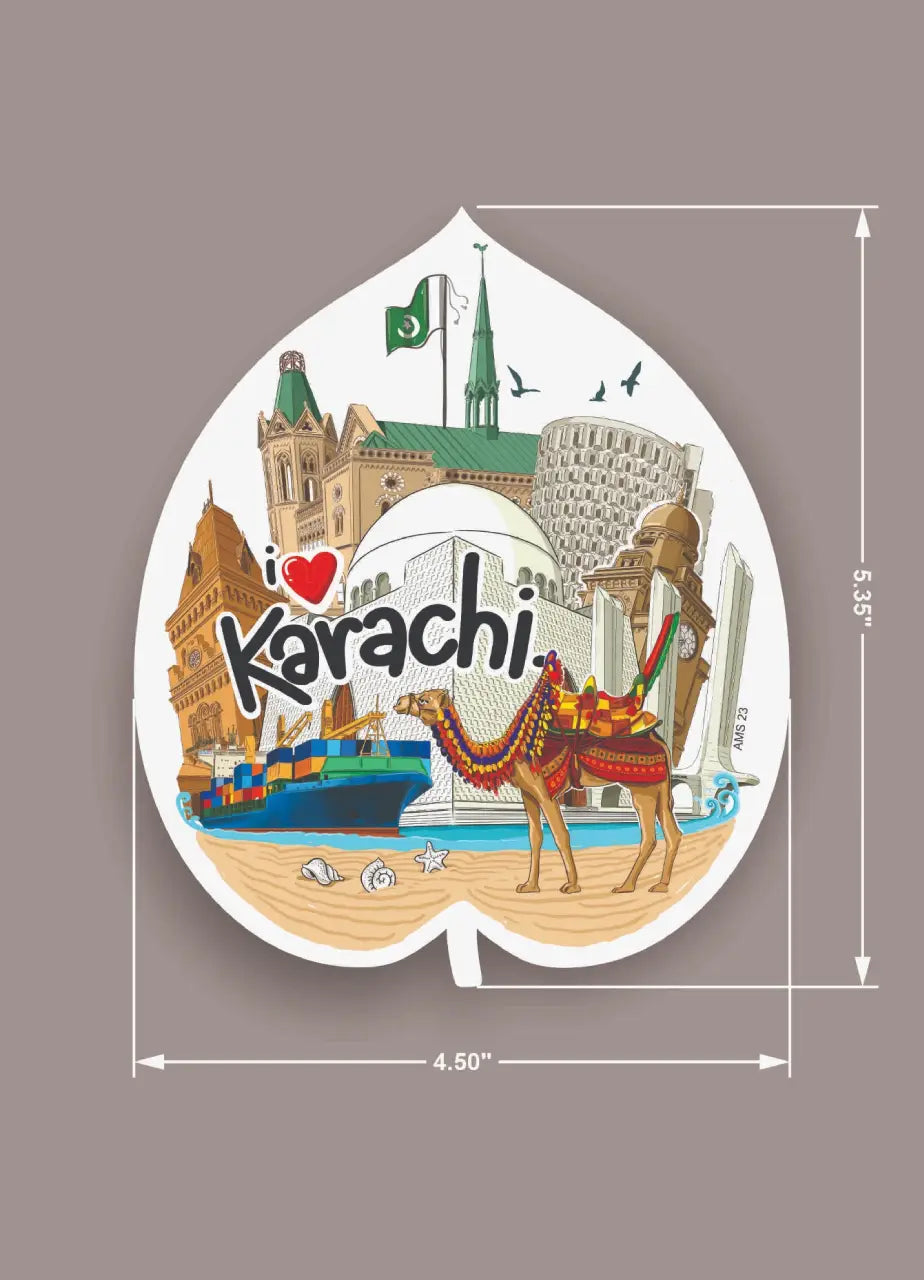 Fridge Magnet (Karachi) - AMS23