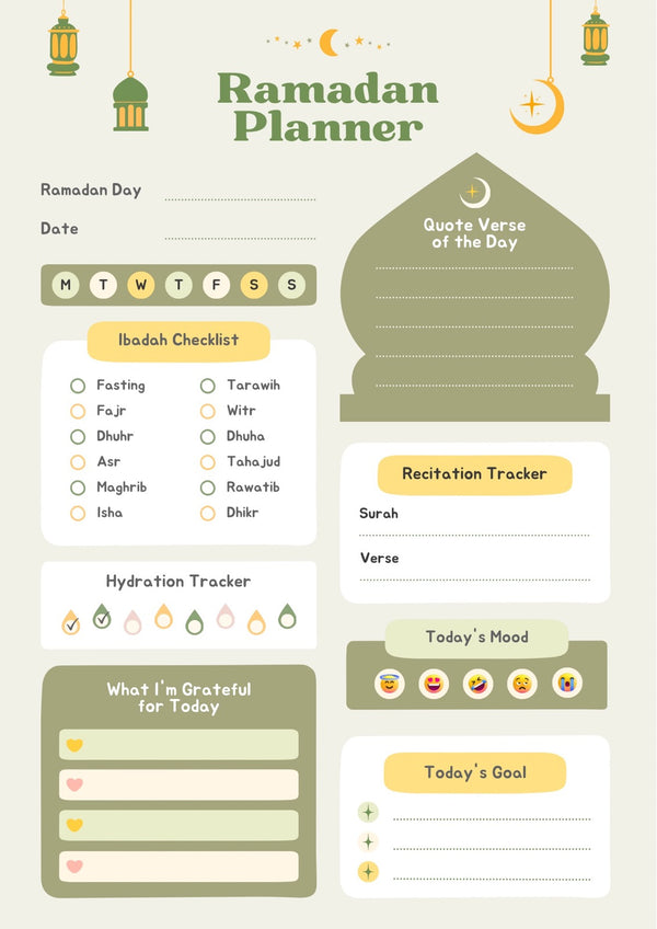 Ramadan planner RMZ07