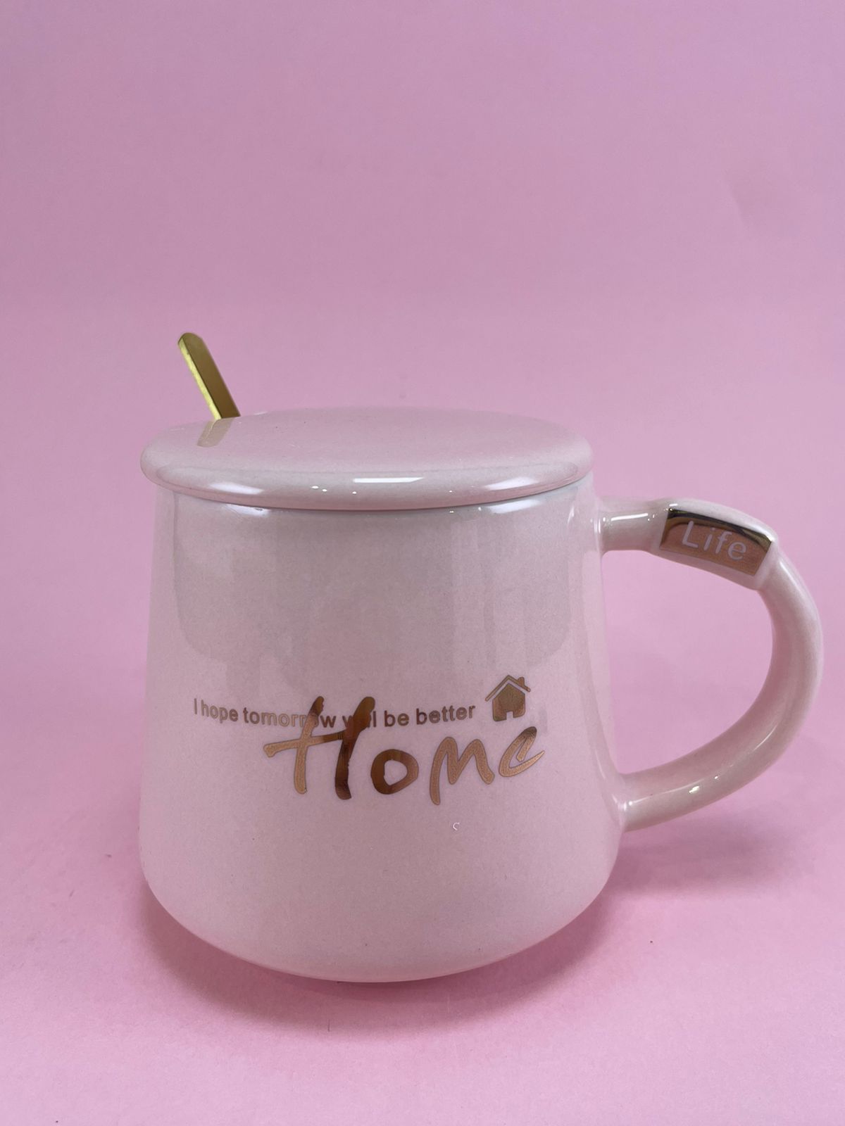 I hope tomorrow will be better home mug (Pink) - NG388