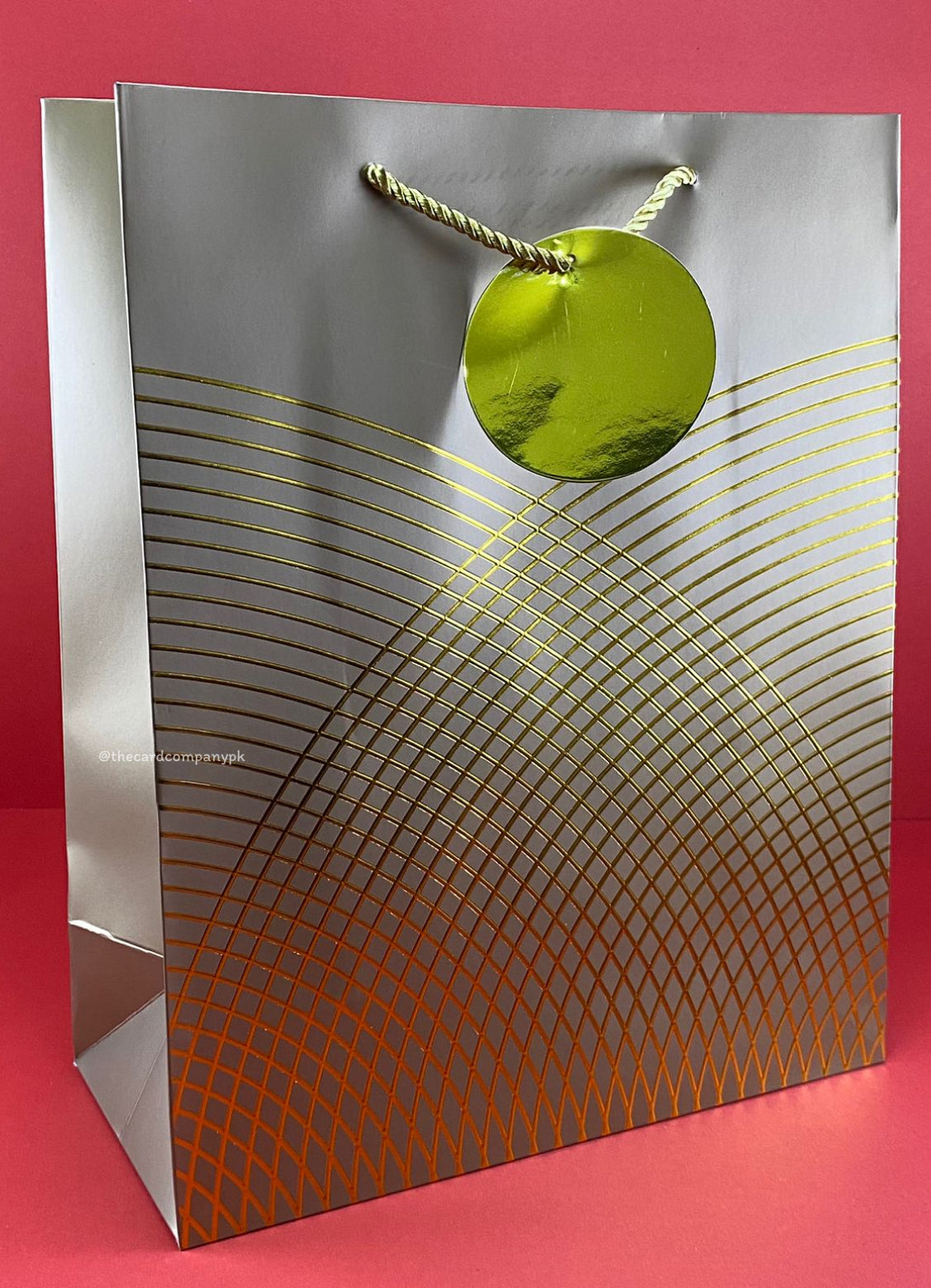 Golden Foiled Lines Gift Bags - IT723